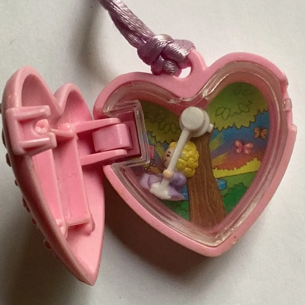 🐦 Vintage Polly Pocket Girl Swinging Locket 1994 Bluebird Toys
